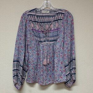 Lucky Brand womans Floral Bohemian Women's Tops size S